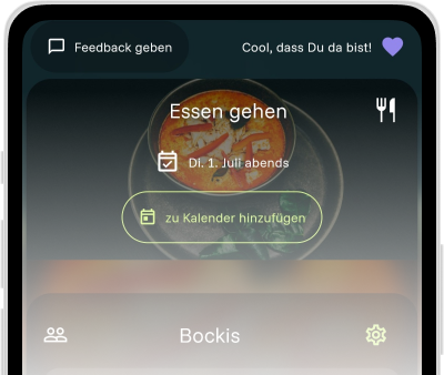Feedback-Button App-Screenshot: Feedback geben